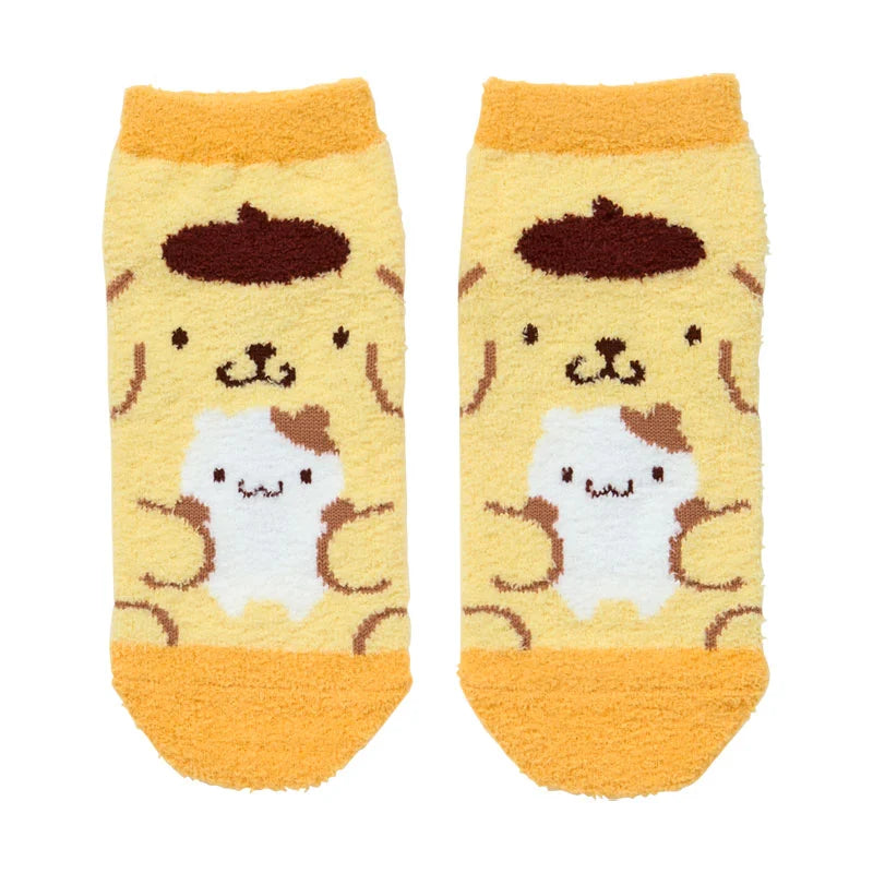 Pompompurin Face Fluffy Socks