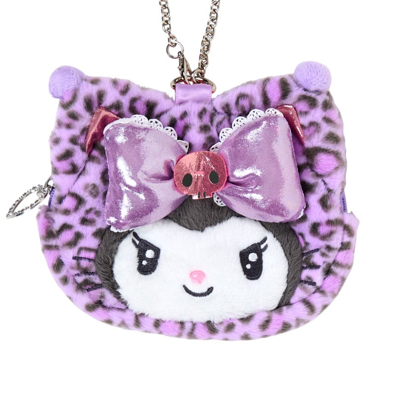 Kuromi Gal Cat Face Shaped Pouch