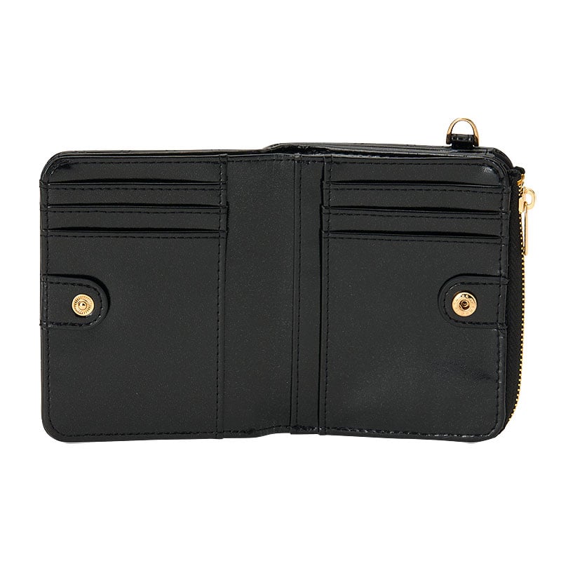Hello Kitty Face Black Foldable Wallet