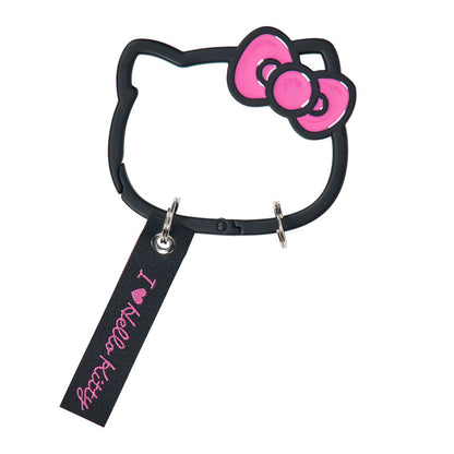 I Love Hello Kitty Black Carabiner Keyring