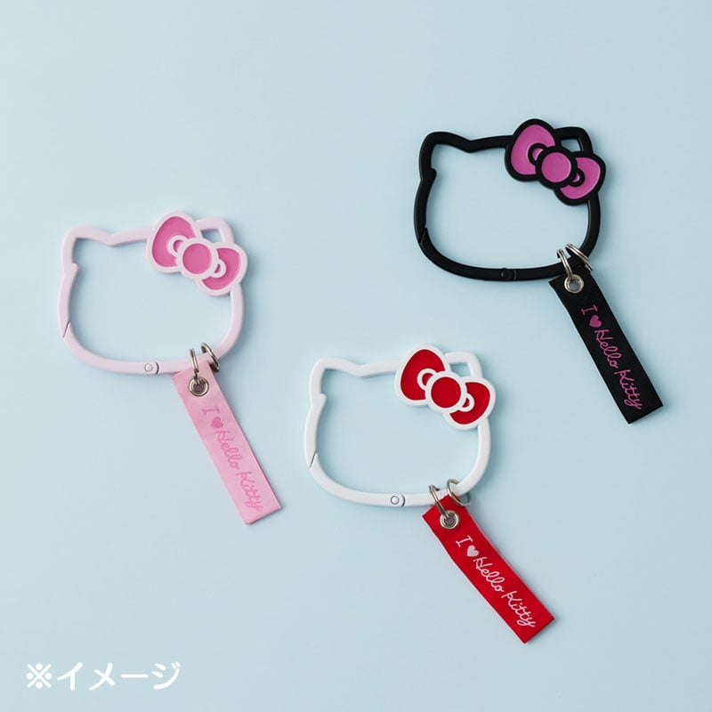 I Love Hello Kitty Red Carabiner Keyring