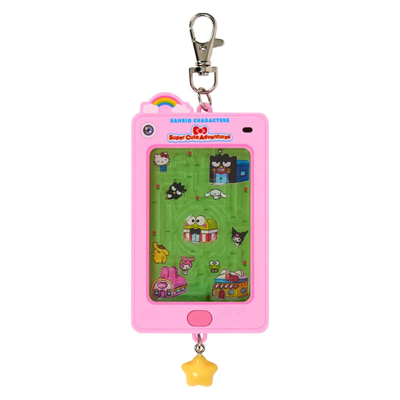 Sanrio Characters Mix Maze Phone Shaped Charm (Pink)