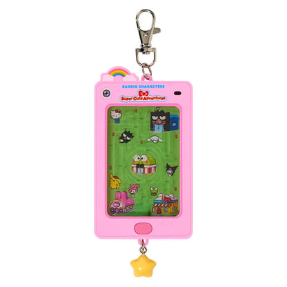 Sanrio Characters Mix Maze Phone Shaped Charm (Pink)
