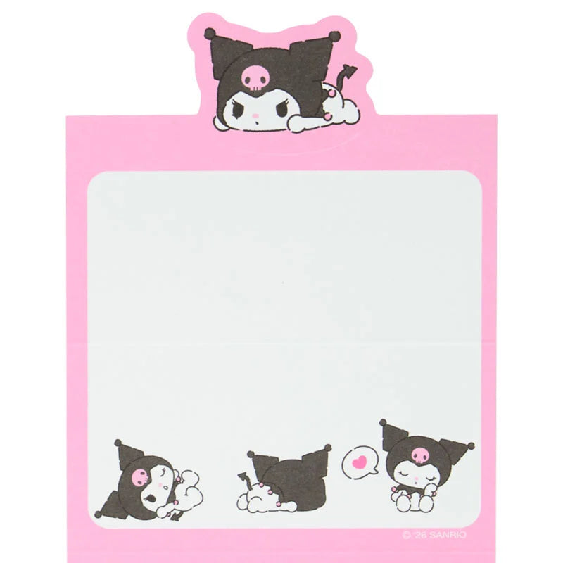 Kuromi Pose Message Memo Pad
