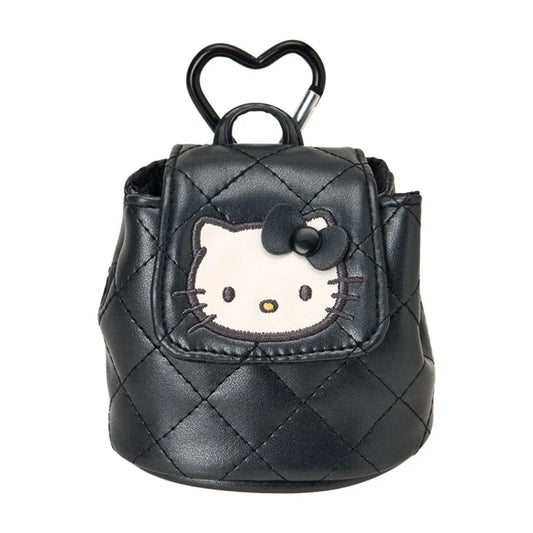 Hello Kitty Black Quilt Backpack Mini Pouch
