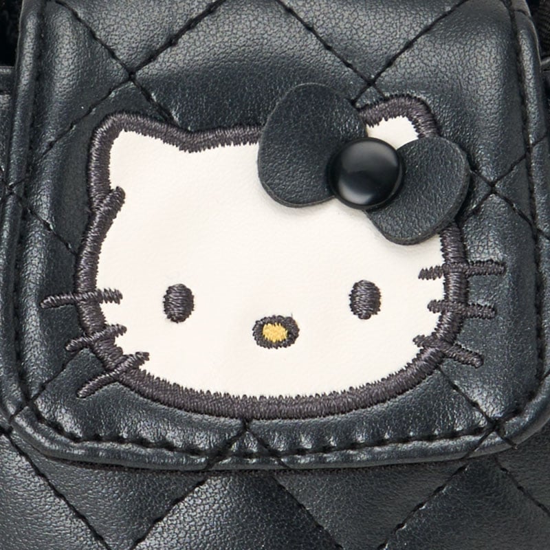 Hello Kitty Black Quilt Backpack Mini Pouch