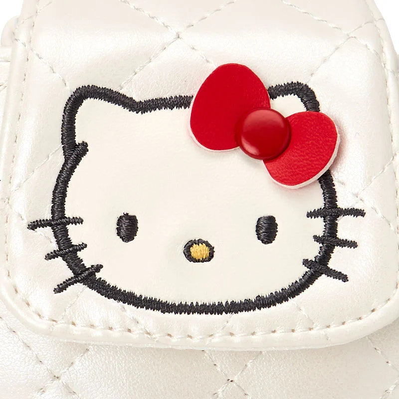 Hello Kitty White Quilt Backpack Mini Pouch