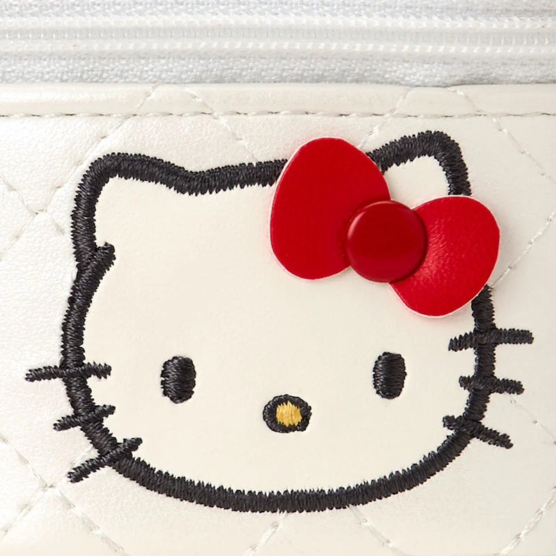 Hello Kitty White Quilt Mini Accessory Case