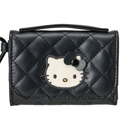 Hello Kitty Black Quilt Coin Purse