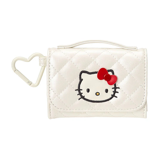 Hello Kitty White Quilt Coin Purse