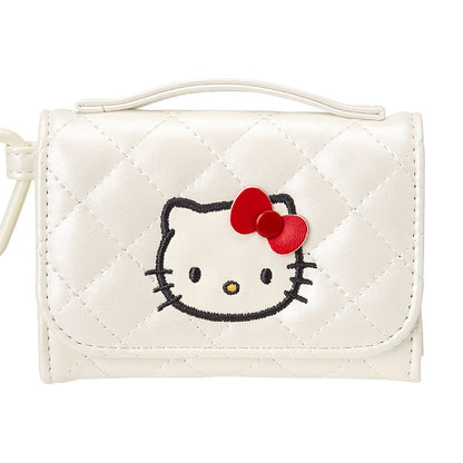 Hello Kitty White Quilt Coin Purse