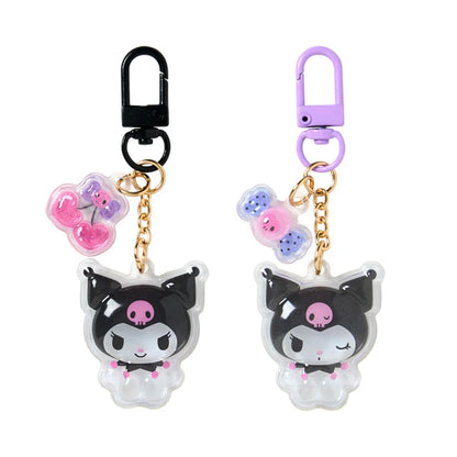 Kuromi Smile Acrylic Keyring Pair