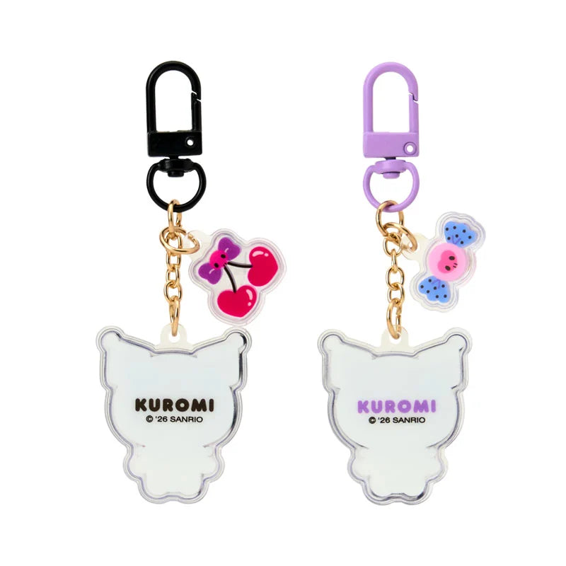 Kuromi Smile Acrylic Keyring Pair