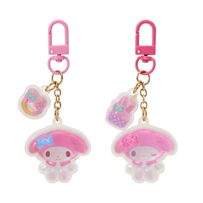 My Melody Smile Acrylic Keyring Pair