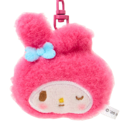 My Melody Smile Fluffy Keyring Pair