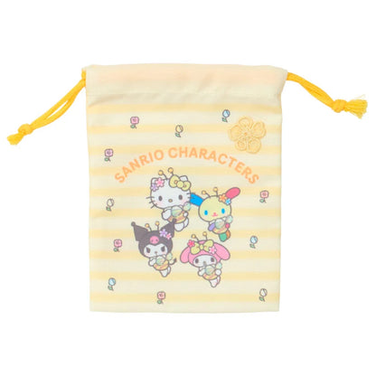 Sanrio Characters Mix Bee Drawstring Bag Set
