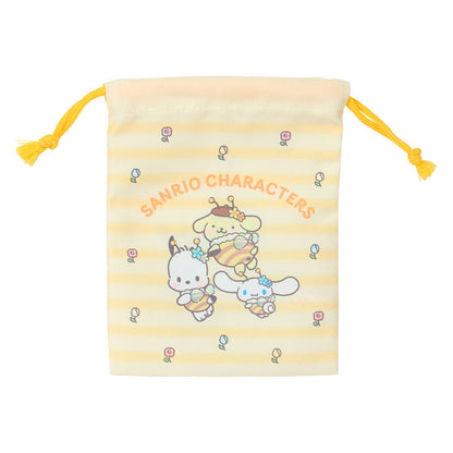 Sanrio Characters Mix Bee Drawstring Bag Set