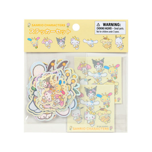 Sanrio Characters Bee 24-pc Sticker Set