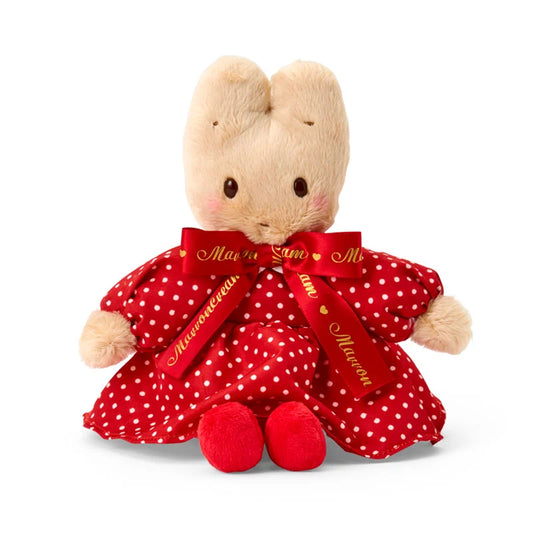 Marroncream Ribbon Plush