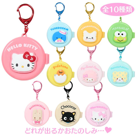 Sanrio Characters Mix Secret Hairbrush with Mirror Mix A