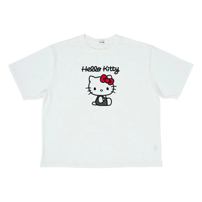 Hello Kitty White Puff Print T-Shirt