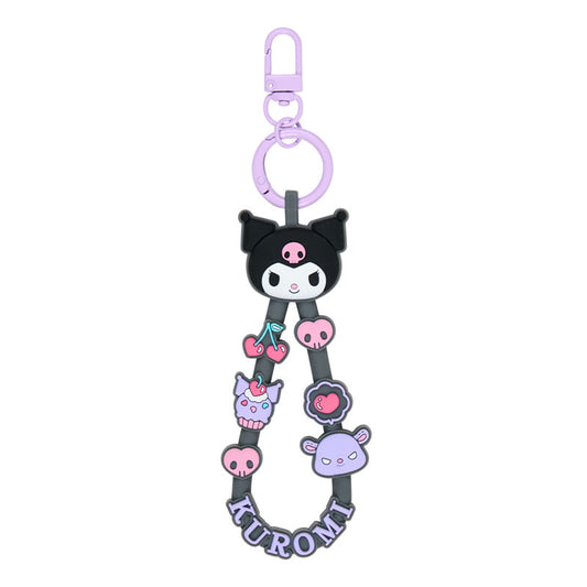 Kuromi Rubber Strap Keyring