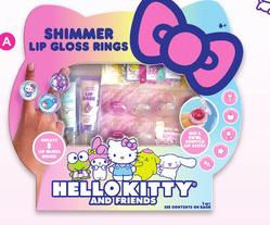 Hello Kitty and Friends Shimmer Lip Gloss Rings