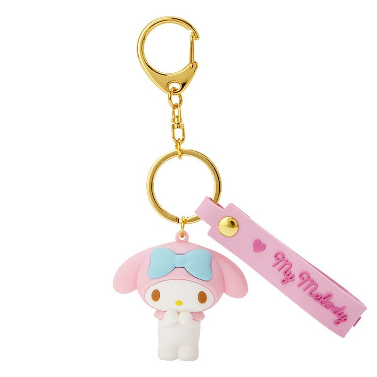 Sanrio Characters Key Ring with Plastic Mascot