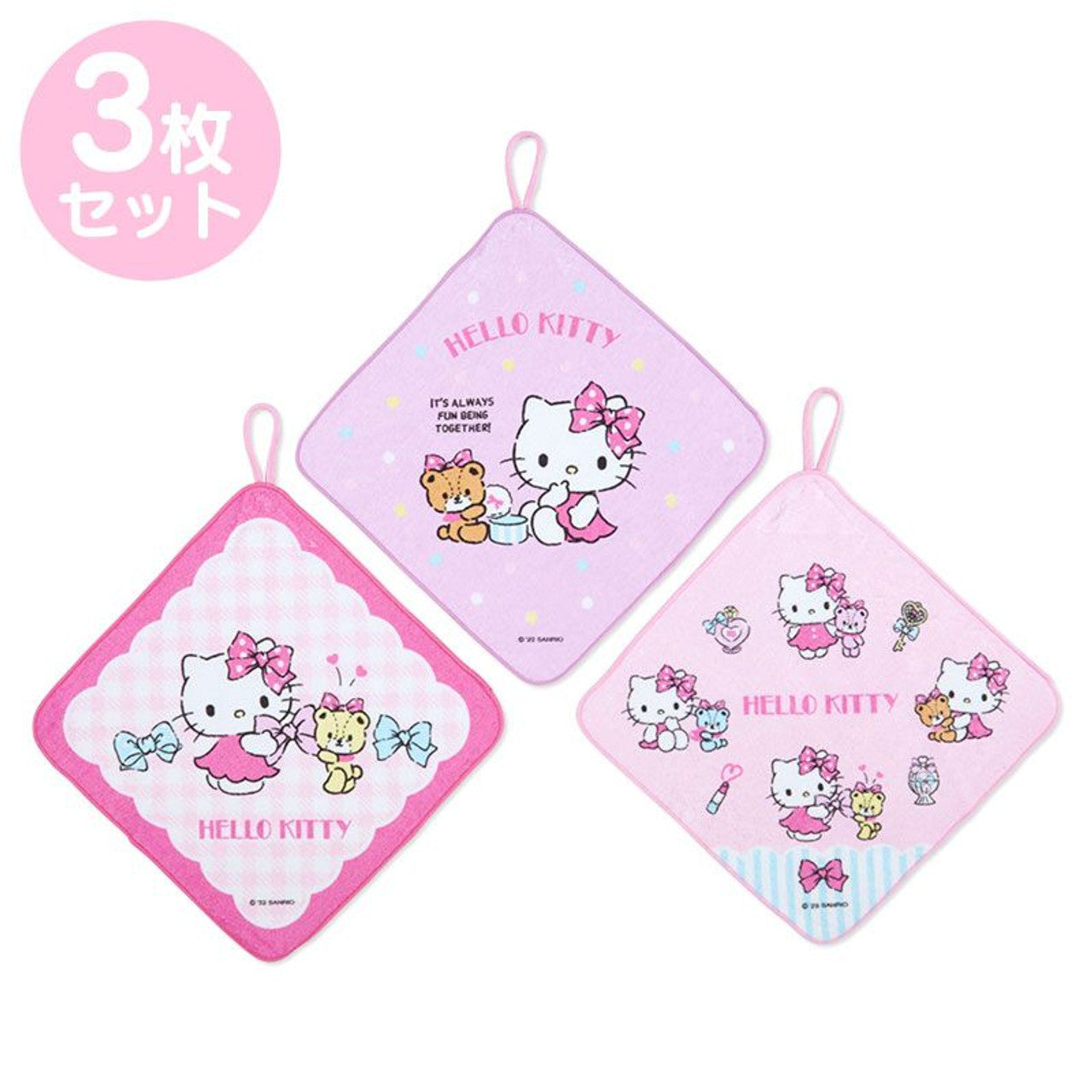 Sanrio Character 3 Piece Wash Towel Set
