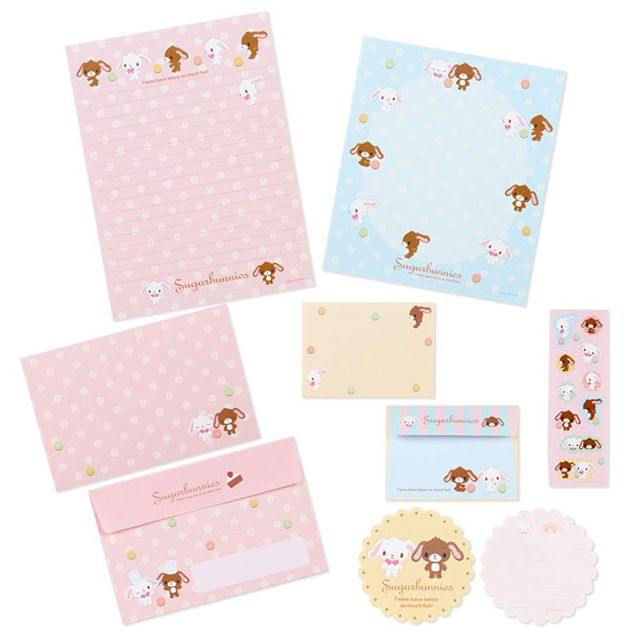 Sanrio Sugarbunnies 2体セット Letter Set Sugarbunnies (Sanrio Heisei Design)