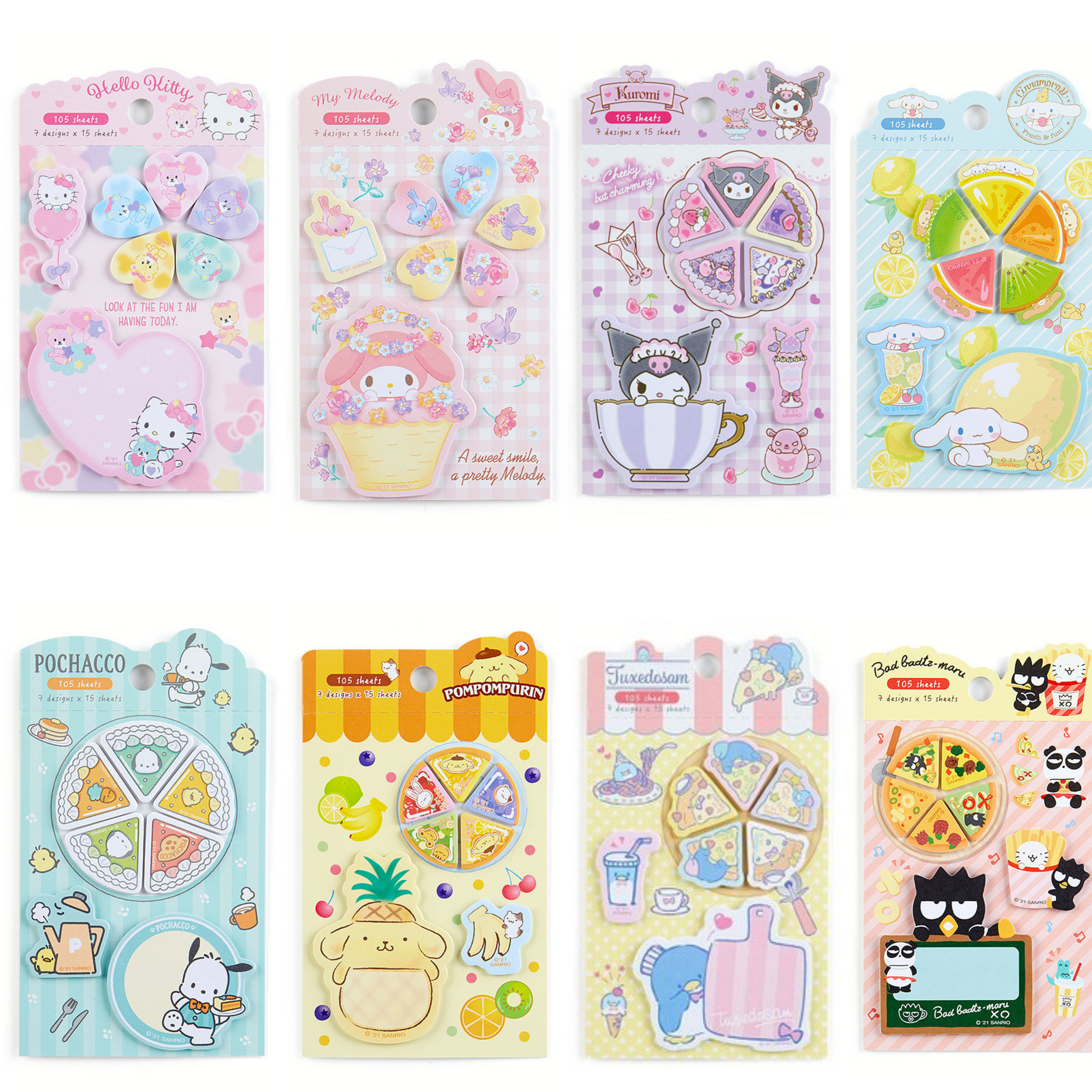 Sanrio Characters 21 Marking Sticky Notes