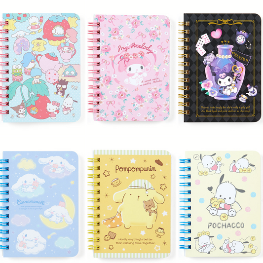 Sanrio Characters Ruled Mini Notebook