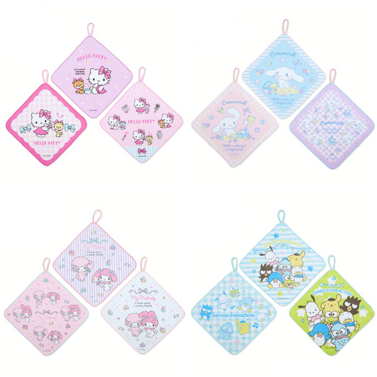 Sanrio Character 3 Piece Wash Towel Set