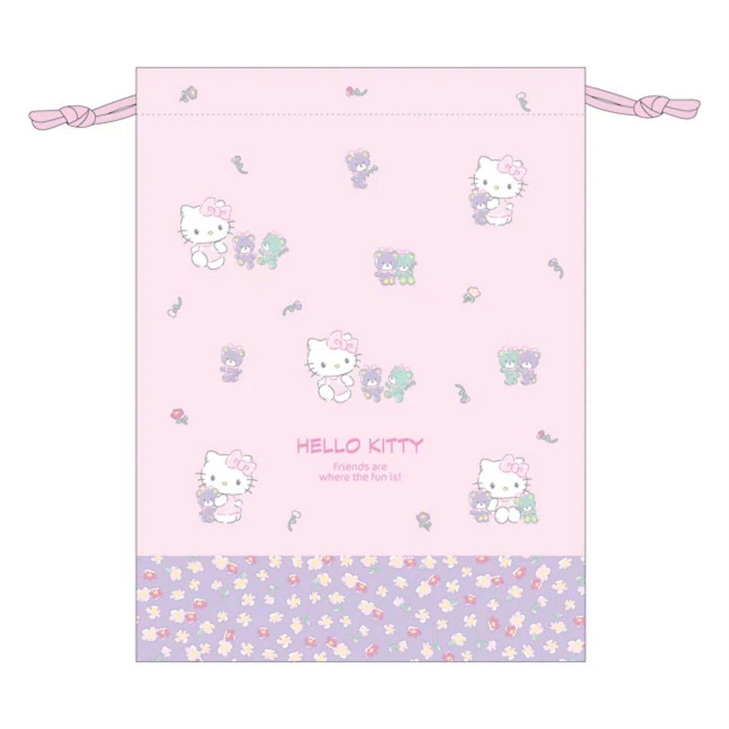 Sanrio Characters Medium Drawstring Bag