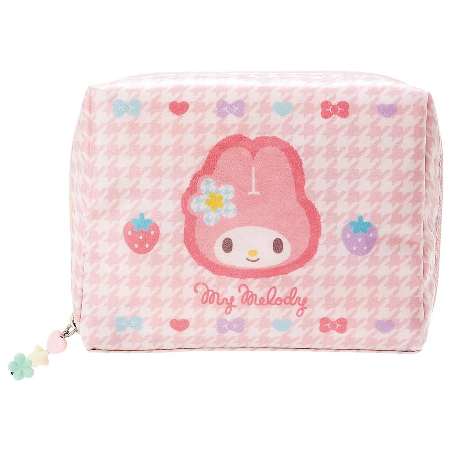 Sanrio Characters Floral Houndstooth Zipper Pouch