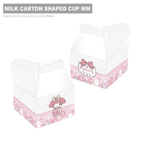 Sanrio Characters Milk Carton Shaped Glass