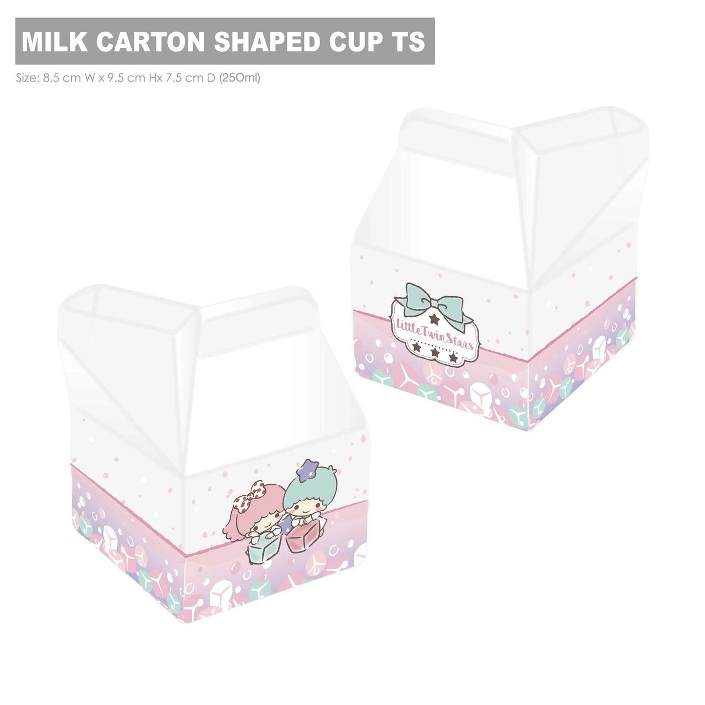 Sanrio Characters Milk Carton Shaped Glass