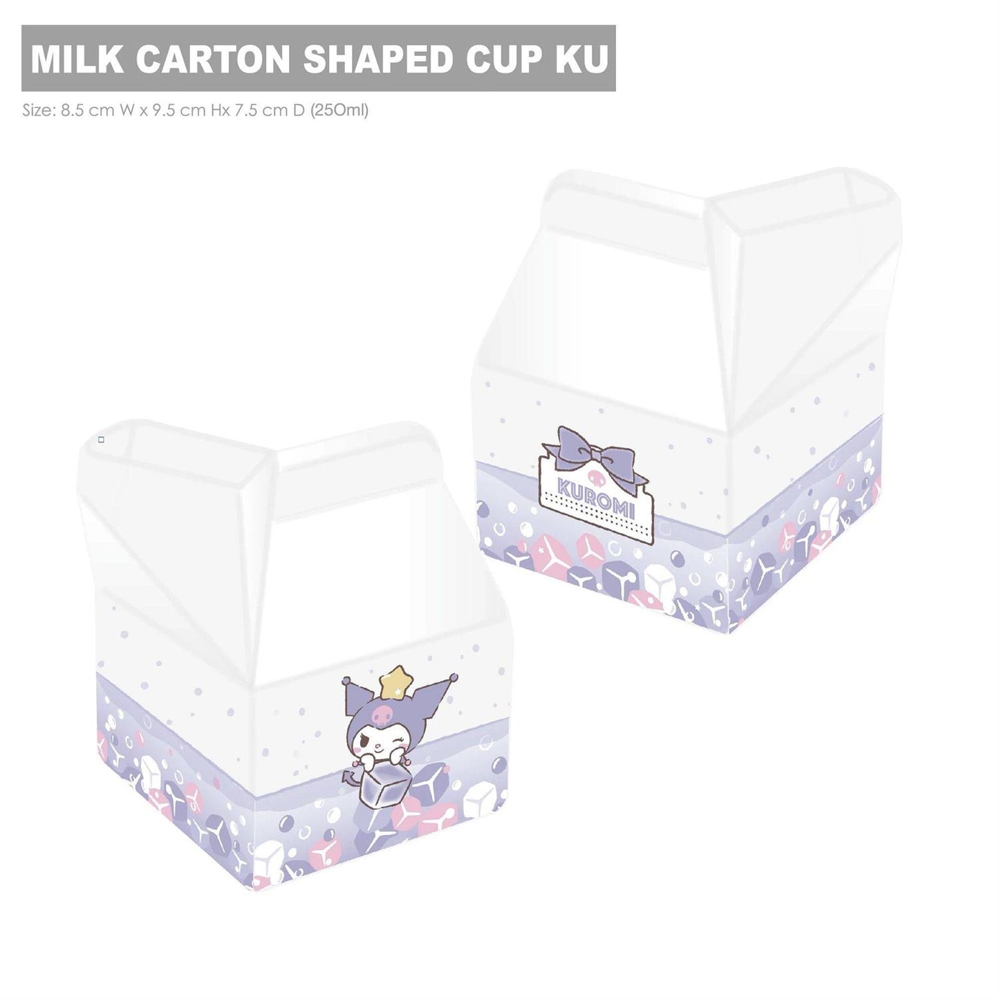 Sanrio Characters Milk Carton Shaped Glass