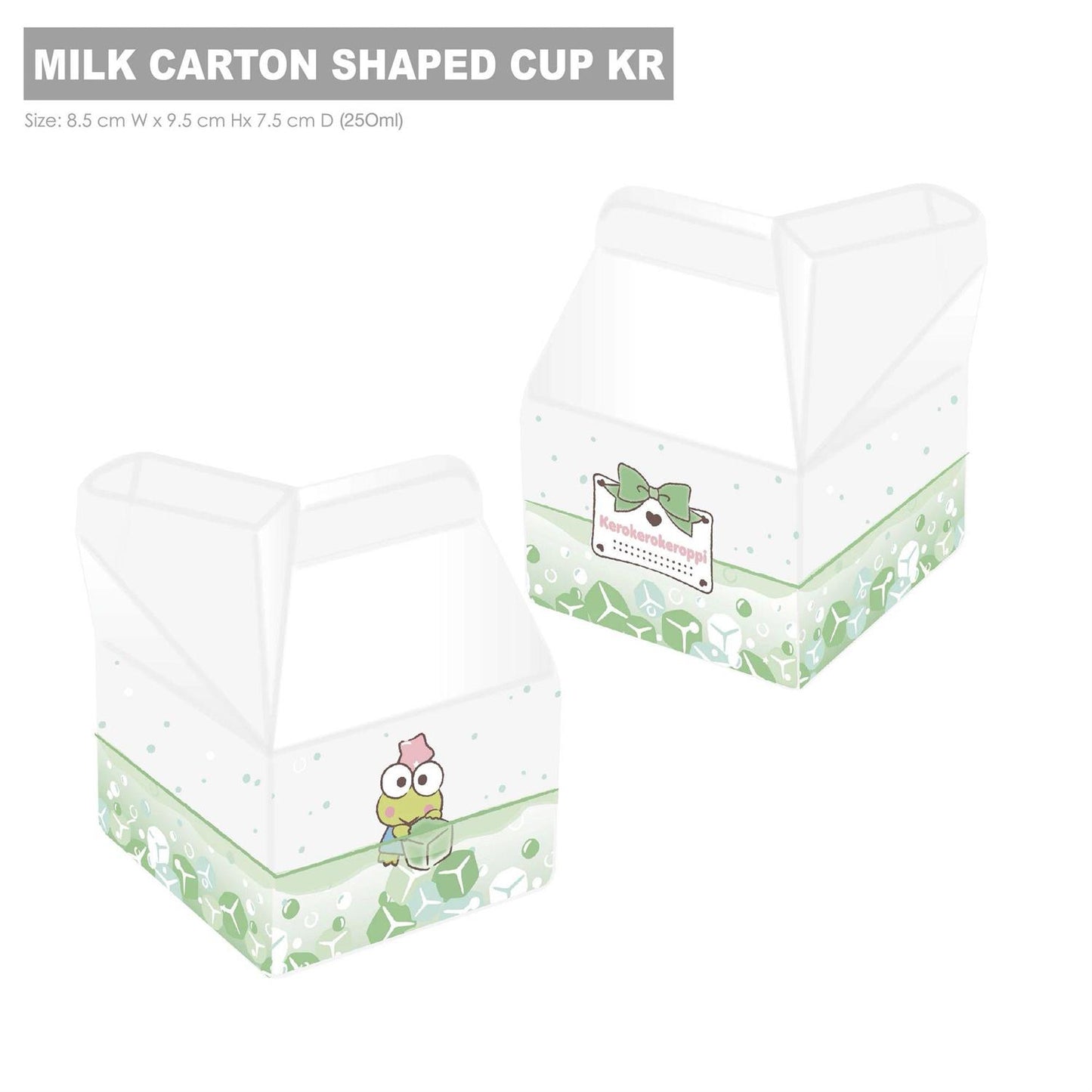 Sanrio Characters Milk Carton Shaped Glass