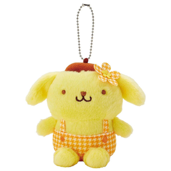 Sanrio Characters Floral Houndstooth Keychain w Mascot