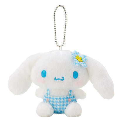 Sanrio Characters Floral Houndstooth Keychain w Mascot