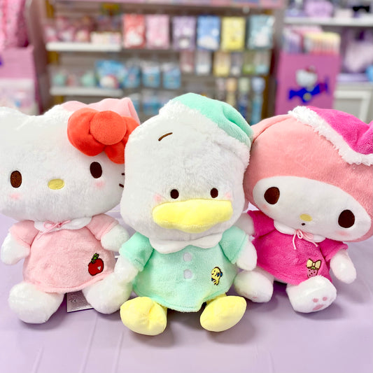 Sanrio Characters Fluffy Pajama 10" Plush